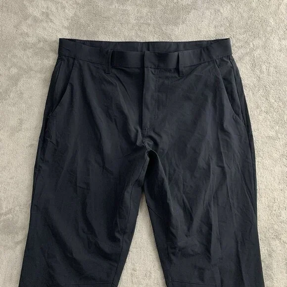 Fabletics The Only Pant Mens 34x27 Black Classic Performance Stretch Casual Golf - Picture 9 of 13